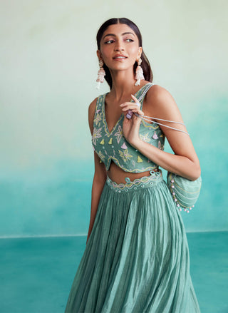 The Right Cut-Mint Minilaya Skirt And Top-INDIASPOPUP.COM