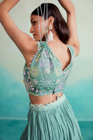 The Right Cut-Mint Minilaya Skirt And Top-INDIASPOPUP.COM