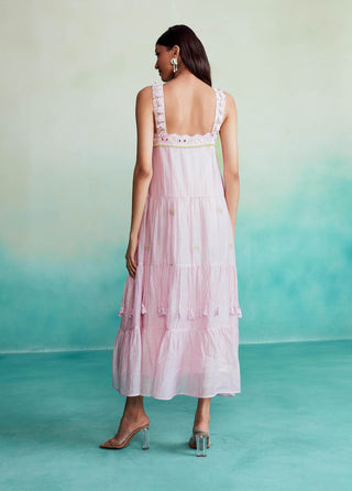 The Right Cut-Orchid Pink Blossom Dress-INDIASPOPUP.COM