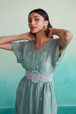 The Right Cut-Mint Aquarelle Dress-INDIASPOPUP.COM