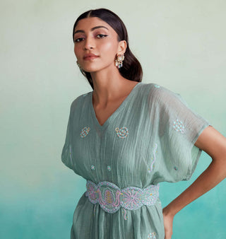 The Right Cut-Mint Aquarelle Dress-INDIASPOPUP.COM