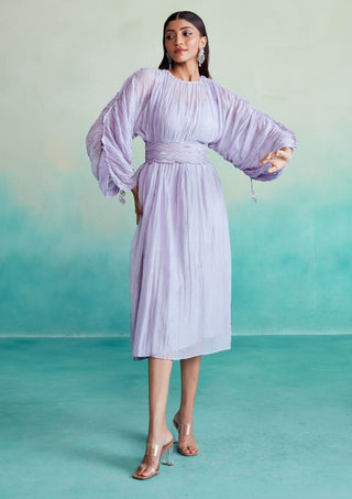 The Right Cut-Digital Lavender Amethyst Dress-INDIASPOPUP.COM