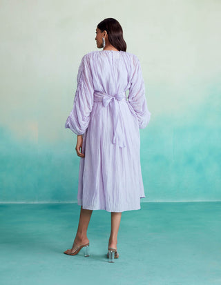 The Right Cut-Digital Lavender Amethyst Dress-INDIASPOPUP.COM