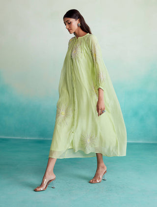 The Right Cut-Lime Green Zesty Dress-INDIASPOPUP.COM