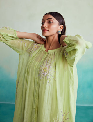 The Right Cut-Lime Green Zesty Dress-INDIASPOPUP.COM