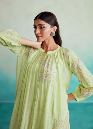 The Right Cut-Lime Green Zesty Dress-INDIASPOPUP.COM