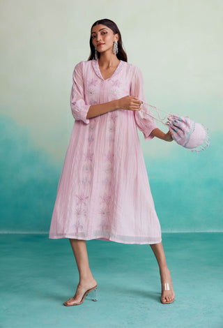 The Right Cut-Pink Blushine Dress-INDIASPOPUP.COM