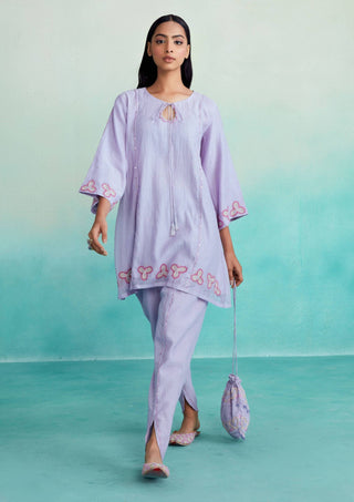 The Right Cut-Lavender Ethereal Kurta And Pants-INDIASPOPUP.COM