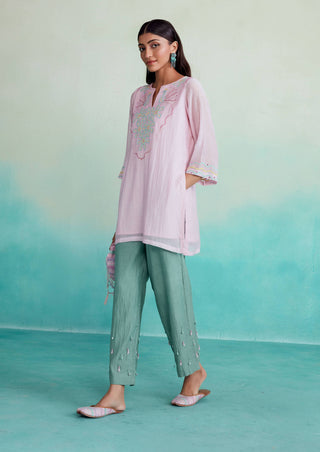 The Right Cut-Roseglow Kurta And Pants-INDIASPOPUP.COM