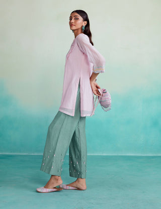The Right Cut-Roseglow Kurta And Pants-INDIASPOPUP.COM