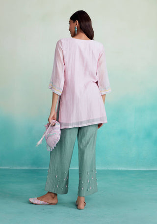 The Right Cut-Roseglow Kurta And Pants-INDIASPOPUP.COM