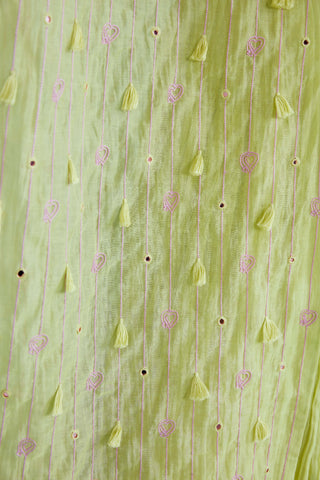 The Right Cut-Lime Green Citra Jacket And Sharara Set-INDIASPOPUP.COM