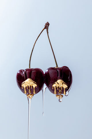 Outhouse Gold Shroom Stud Earrings available on indiaspopup