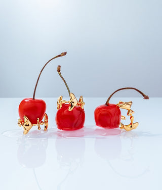 Outhouse Gold Shroom Hoop Earrings available on indiaspopup
