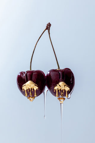 Outhouse Gold Shroom Stud Earrings available on indiaspopup