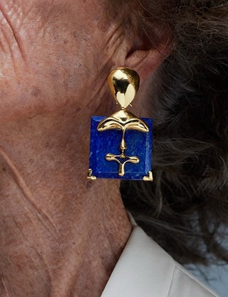 Outhouse Gold Sculpt Earrings available on indiaspopup