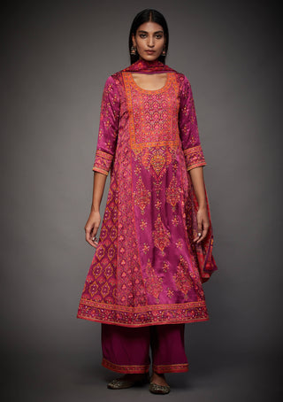 Ri.Ritu Kumar-Purple Nantnag Kurta Set-INDIASPOPUP.COM