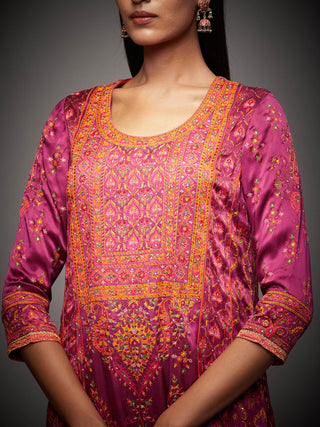 Ri.Ritu Kumar-Purple Nantnag Kurta Set-INDIASPOPUP.COM