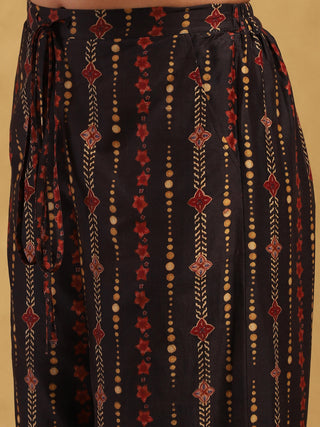 Black Kiraj Kurta Set by Ritu Kumar available on Indiaspopup