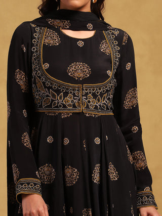 Black Madhura Kurta Set by Ritu Kumar available on Indiaspopup