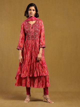 Pink Niagra Kurta Set by Ritu Kumar available on Indiaspopup