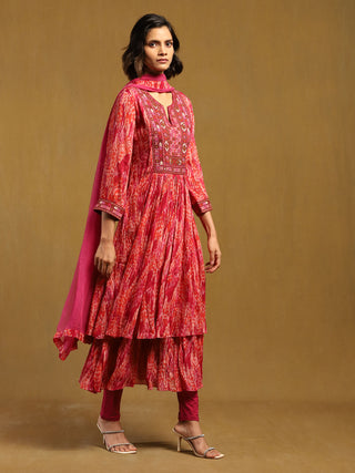 Pink Niagra Kurta Set by Ritu Kumar available on Indiaspopup