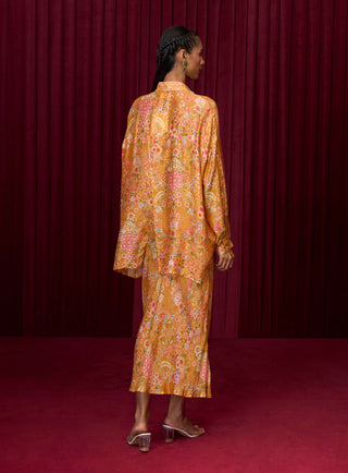 Yellow Harmony Shirt And Skirt by Ridhi Mehra available on Indiaspopup.com