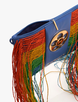 Outhouse Multicolor Raafia Bag available on indiaspopup