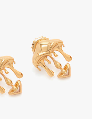 Outhouse Gold Shroom Stud Earrings available on indiaspopup