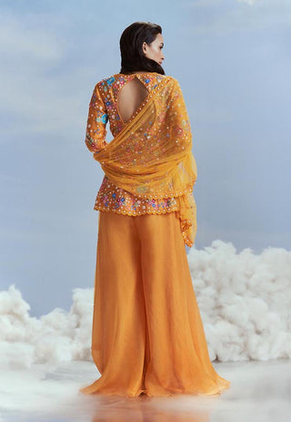 Nachiket Barve-Mango Mehtab Bagh Sharara Set-INDIASPOPUP.COM