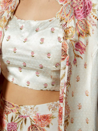Ri.Ritu Kumar-Off-White Dahlia Jacket And Palazzo Set-INDIASPOPUP.COM