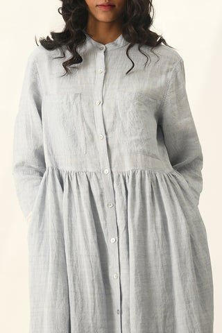 Bella blue embroidery dress