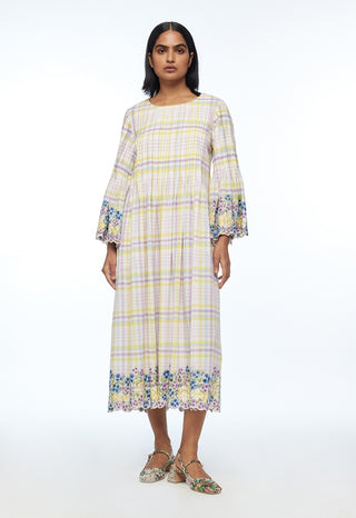 Oxyodon multicolor check dress