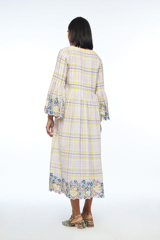 Oxyodon multicolor check dress