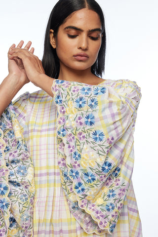 Oxyodon multicolor check dress