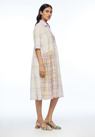 Massiana multicolor patchwork dress