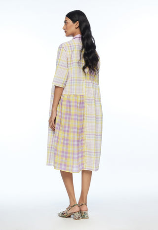 Massiana multicolor patchwork dress