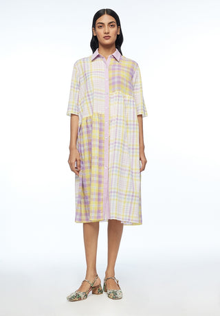 Massiana multicolor patchwork dress