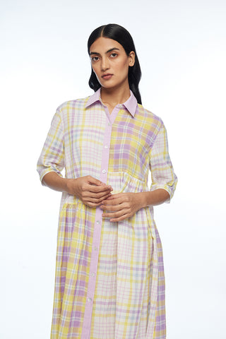 Massiana multicolor patchwork dress