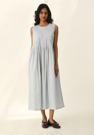 Primula powder blue pleated dress