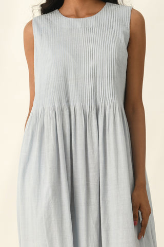 Primula powder blue pleated dress