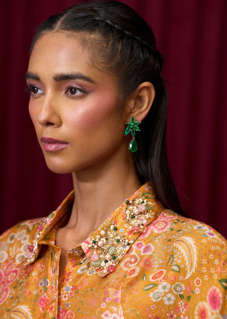 Yellow Harmony Shirt And Skirt by Ridhi Mehra available on Indiaspopup.com