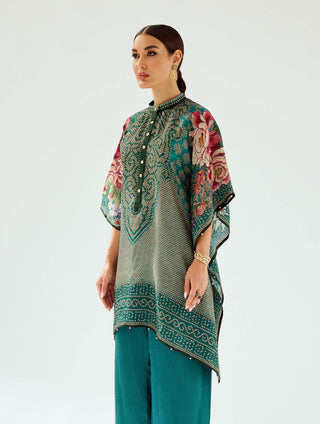 Rajdeep Ranawat-Manju Teal Tunic-INDIASPOPUP.COM
