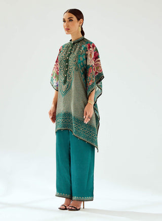 Rajdeep Ranawat-Paloma Teal Palazzo And Tunic-INDIASPOPUP.COM
