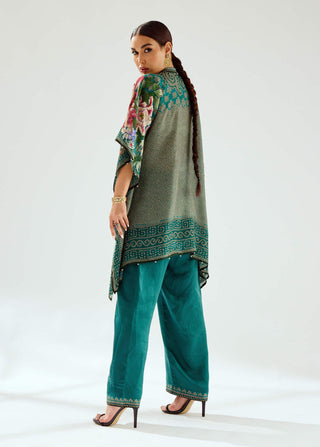 Rajdeep Ranawat-Paloma Teal Palazzo And Tunic-INDIASPOPUP.COM