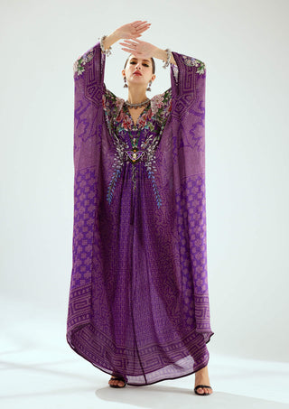 Rajdeep Ranawat-Imama Purple Kaftan-INDIASPOPUP.COM