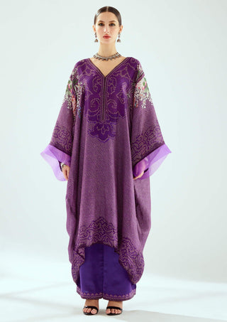 Rajdeep Ranawat-Olivia Purple Kaftan Dress-INDIASPOPUP.COM