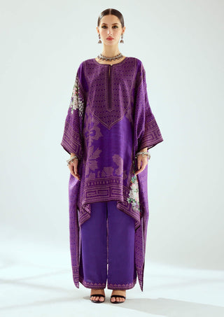 Rajdeep Ranawat-Hibika Purple Silk Kaftan-INDIASPOPUP.COM