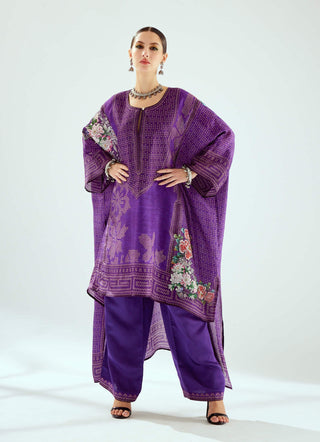 Rajdeep Ranawat-Paloma Purple Palazzo And Kaftan-INDIASPOPUP.COM