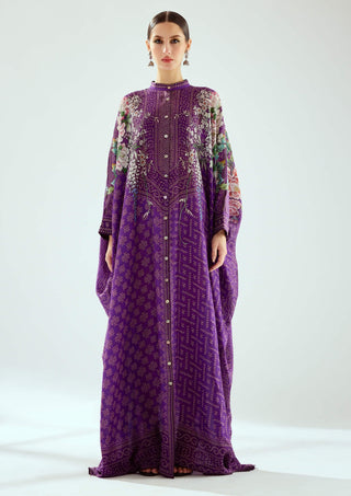 Rajdeep Ranawat-Dakota Purple Boxy Kaftan-INDIASPOPUP.COM